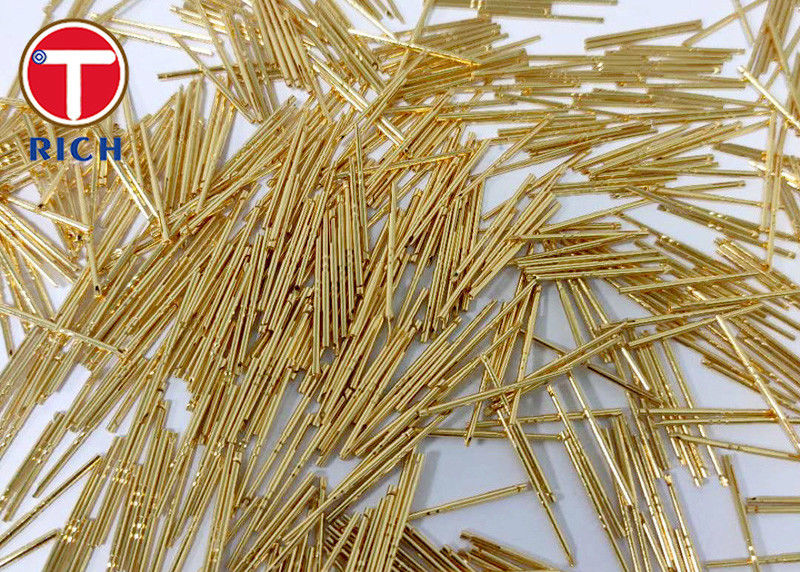Barrel Plating Processing CNC Brass Parts Connector Probe Copper Needle Brass Bed Parts